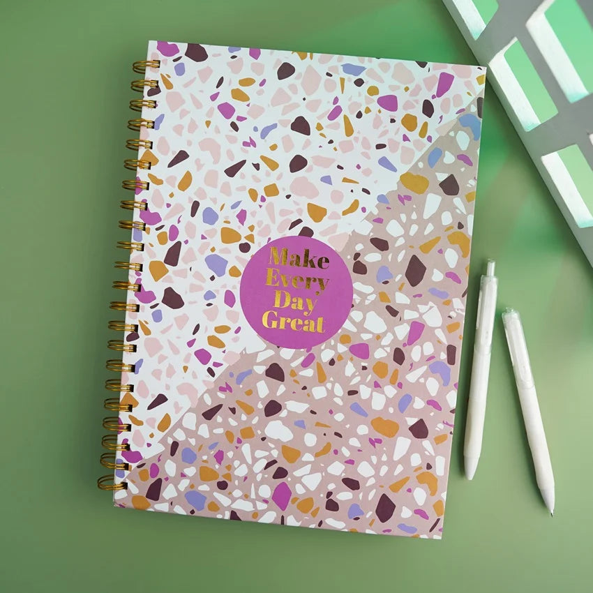 Lavender Reflection Writing Notebook Coil Journal