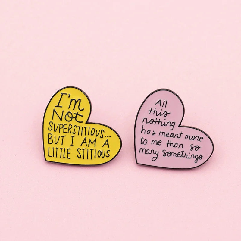 Enamel Pins - Love Quotes