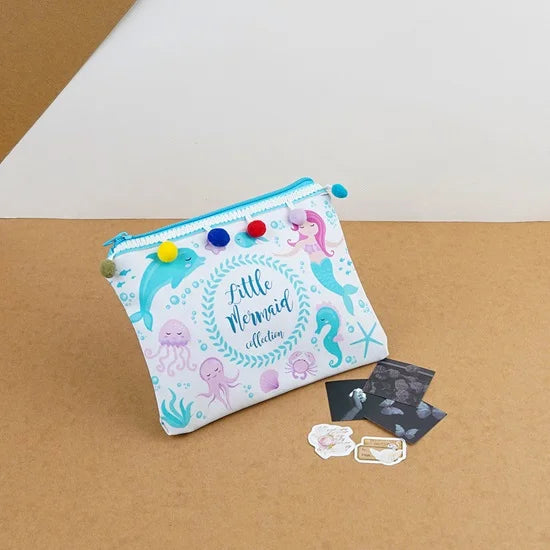 Canvas Stationery and Makeup Pouch