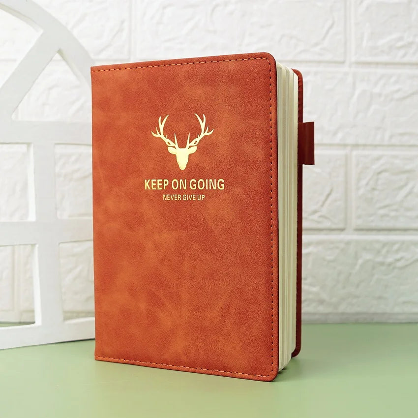 Markhor Printed A5 Leather Notebook Journal