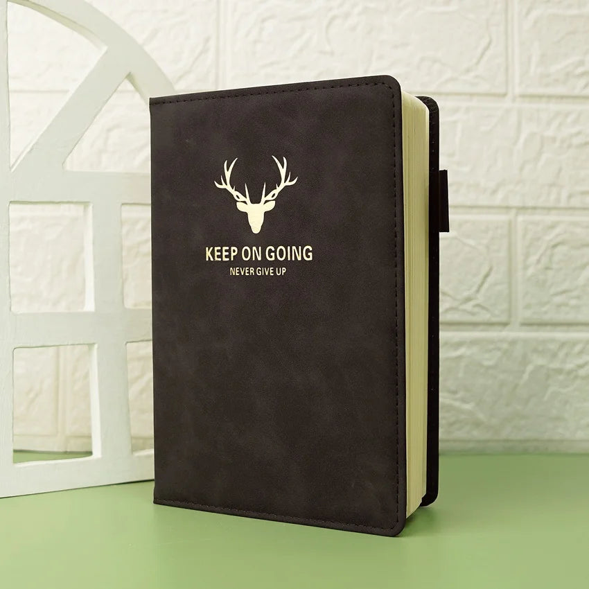 Markhor Printed A5 Leather Notebook Journal