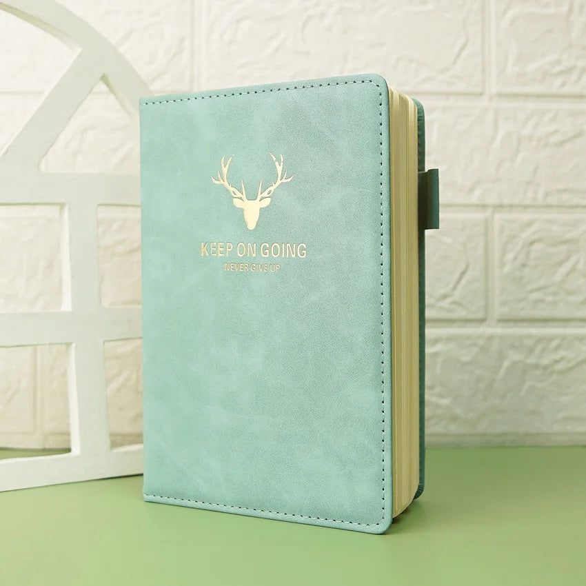 Markhor Printed A5 Leather Notebook Journal