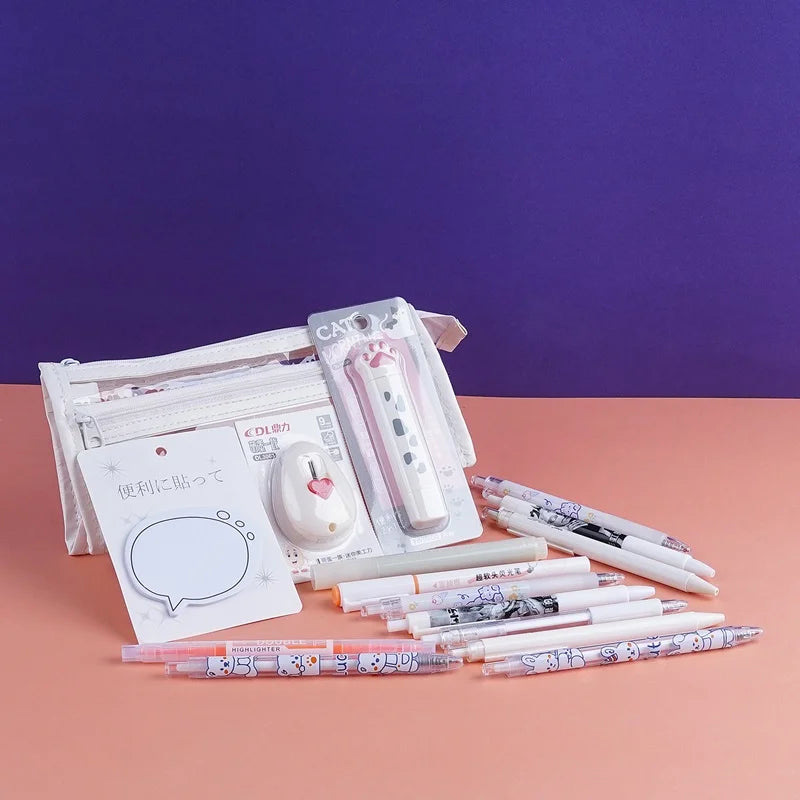 Mix Stationery Bundle with Pencil Case