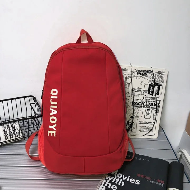 Modern Trendy Letter Unisex Schoolbag and Backpack