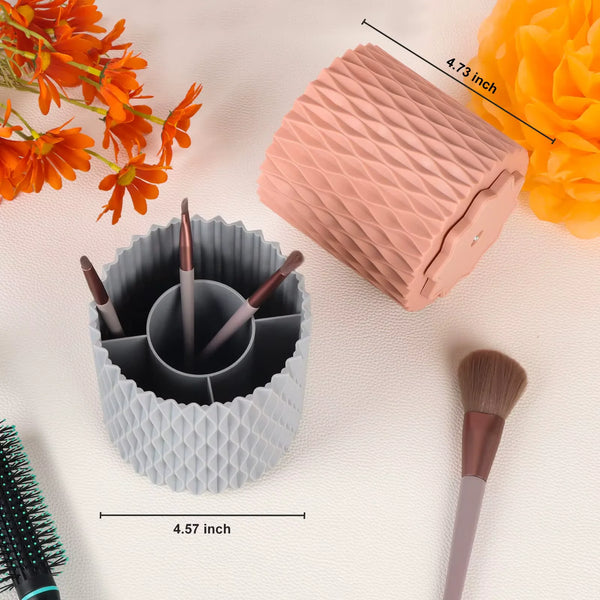 Revolving Pencil Holder and Makeup Organizer Box