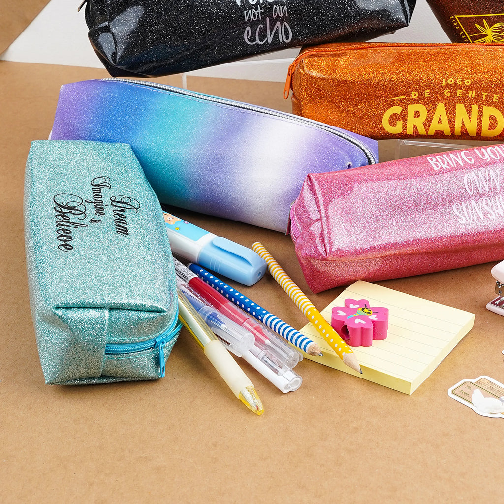 PVC Glittery Pencil Case