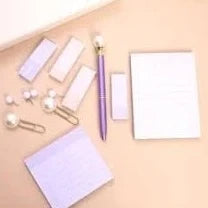 Pearl Love Stationery Set With Sticky Notes