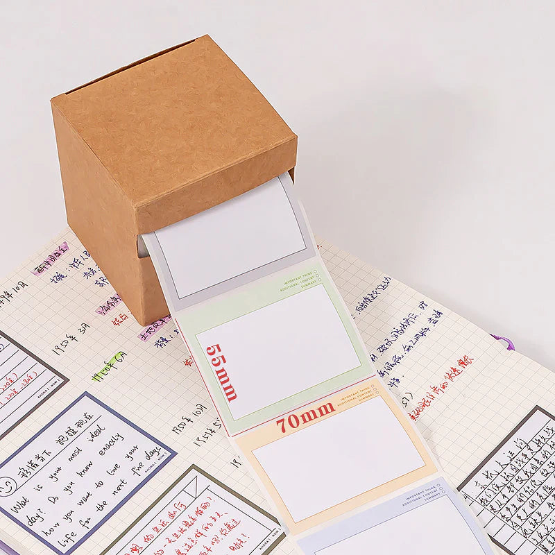 Post-It Memo Roll Sticker and Sticky Notes Label