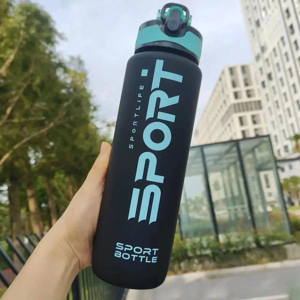 Premium Plastic Sports Water Bottle With Straw