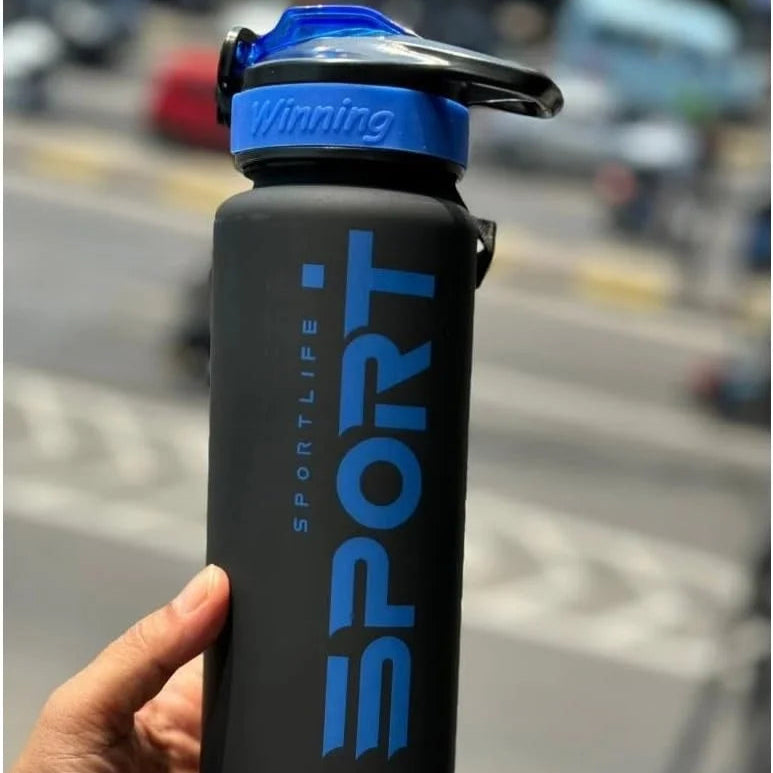 Premium Plastic Sports Water Bottle With Straw