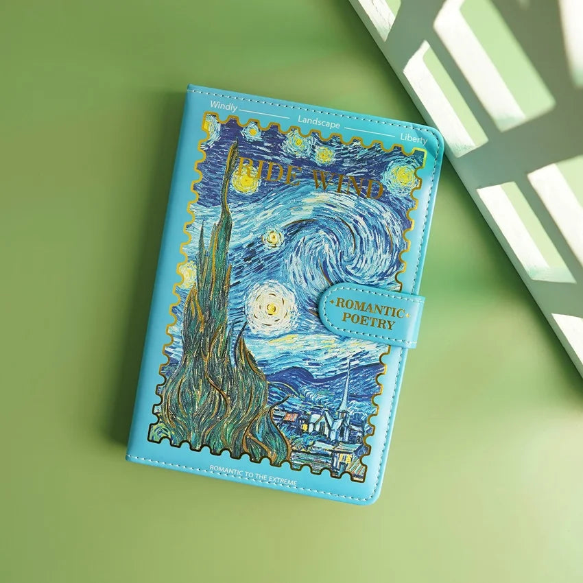 Van Gogh Inspired Buckled Journal - Starry Night