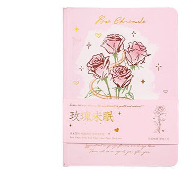 Romantic Rose Theme Soft Leather Notebook And Journal
