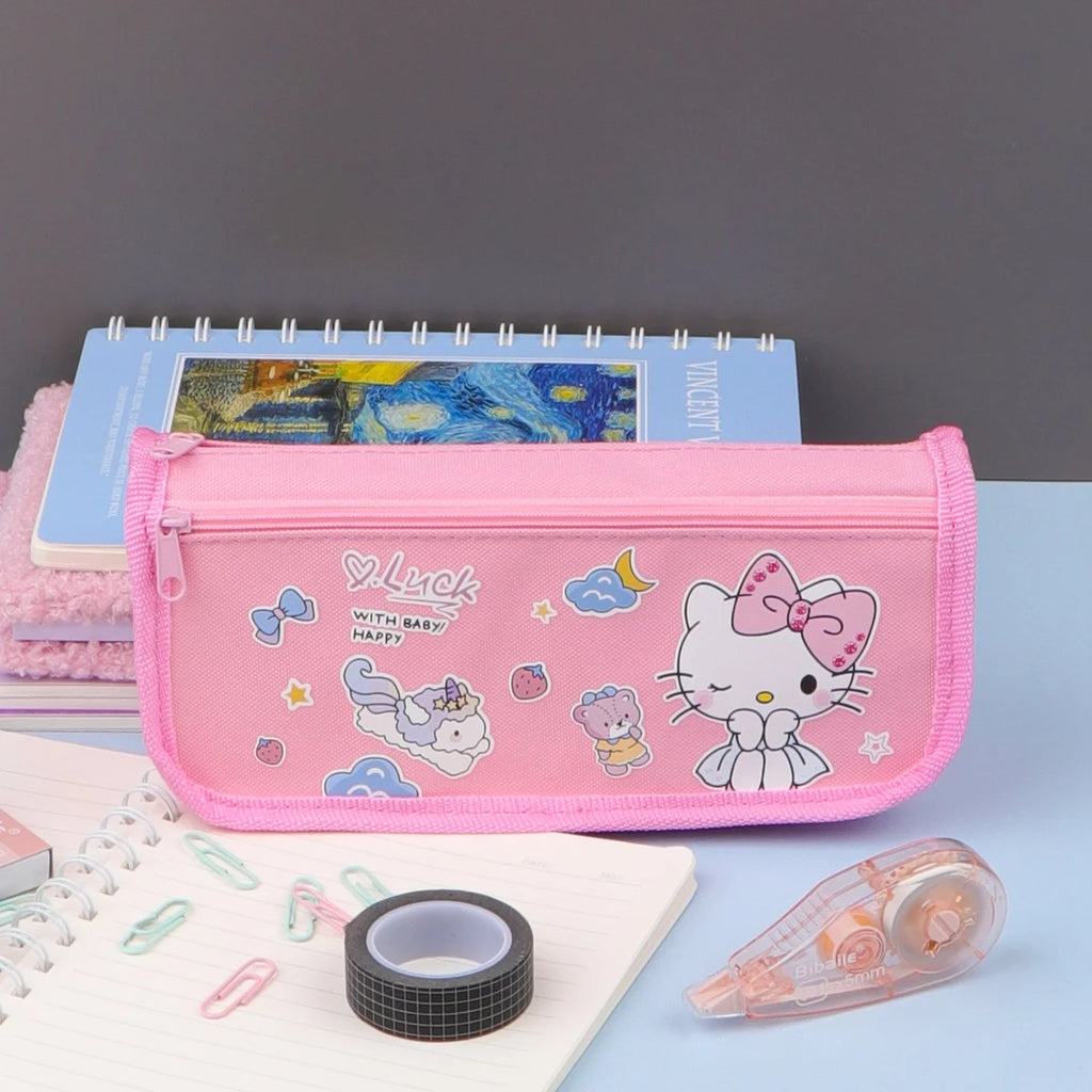 Large Capacity Sanrio Printed Pencil Case Pouch