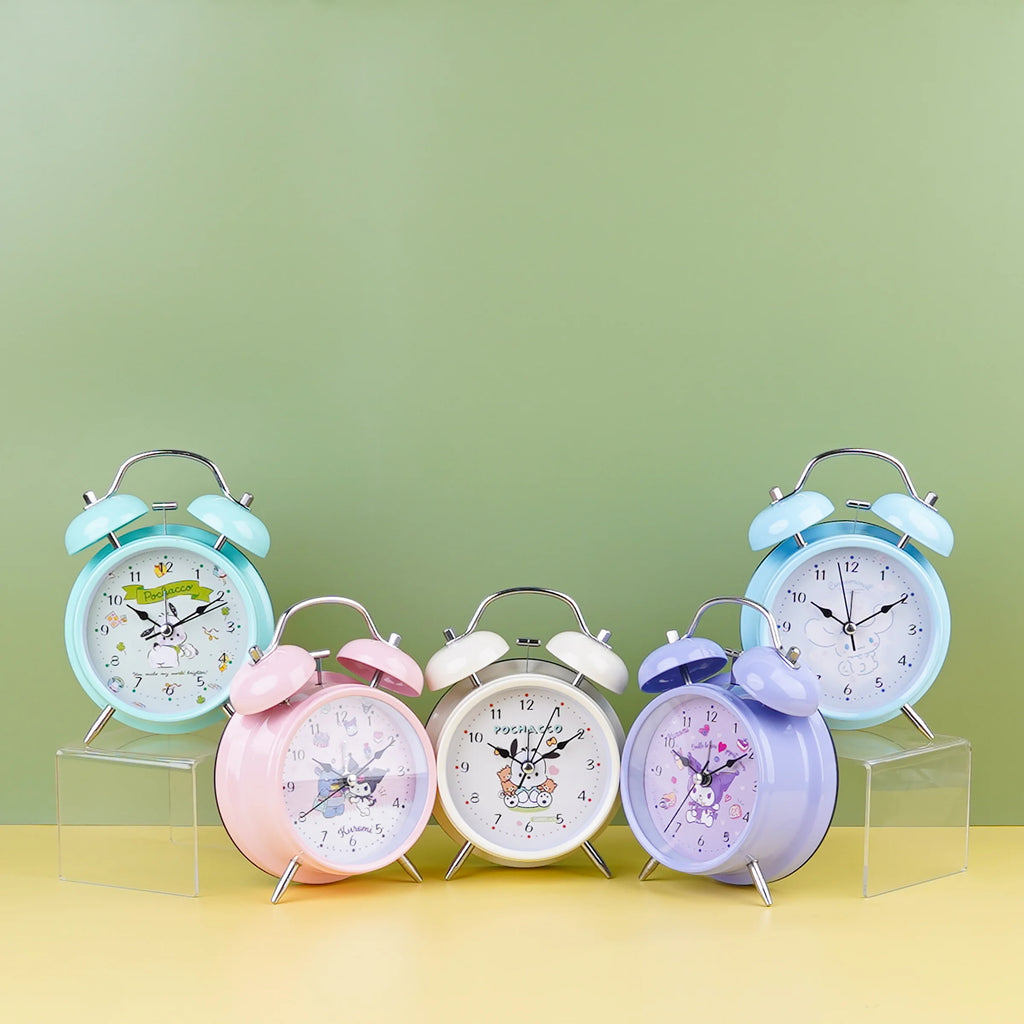 Sanrio Kiwaii Cartoon Bell Table Clock with Alarm