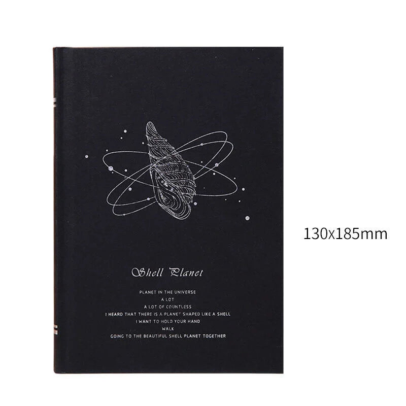 Shell Planet Series Black Cover Journal