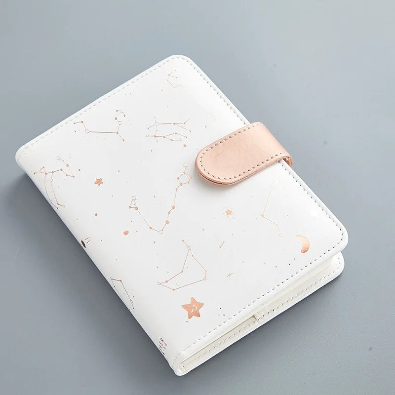 Starry Star Moon Night Pu Leather Cover Planner Notes