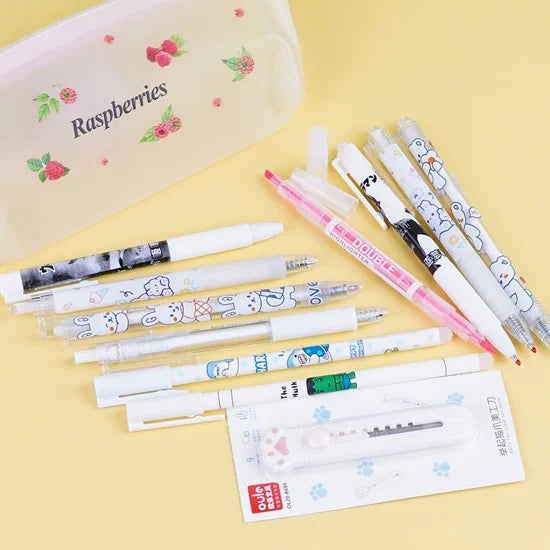 Stationery Bundle with Fruit Pencil Case