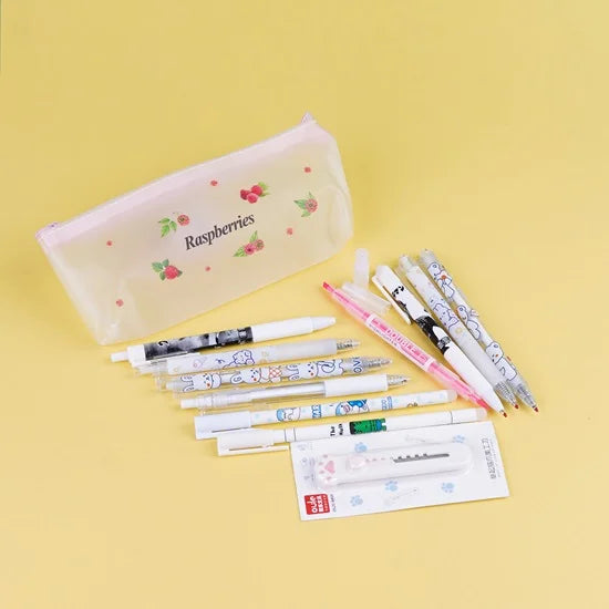 Stationery Bundle with Fruit Pencil Case