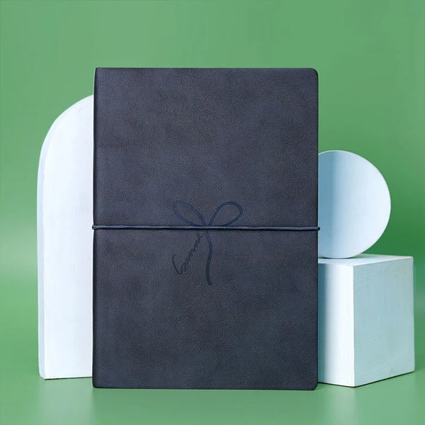 Summer Bow Soft Leather Cover Notebooks