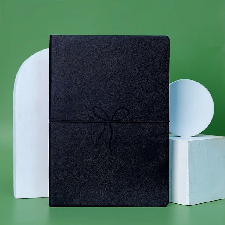 Summer Bow Soft Leather Cover Notebooks