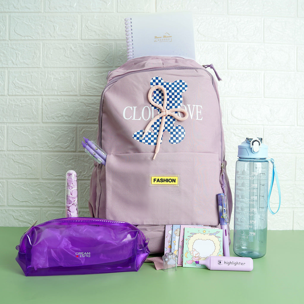 Purple Back to School Stationery Deal