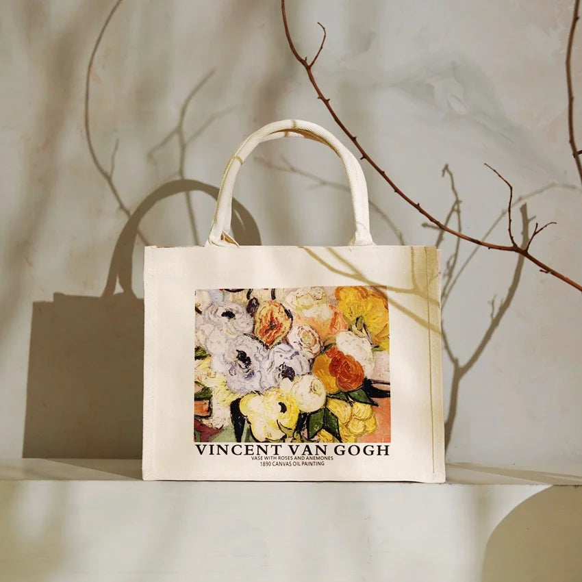 Van Gogh Vase with Roses European Tote Bag