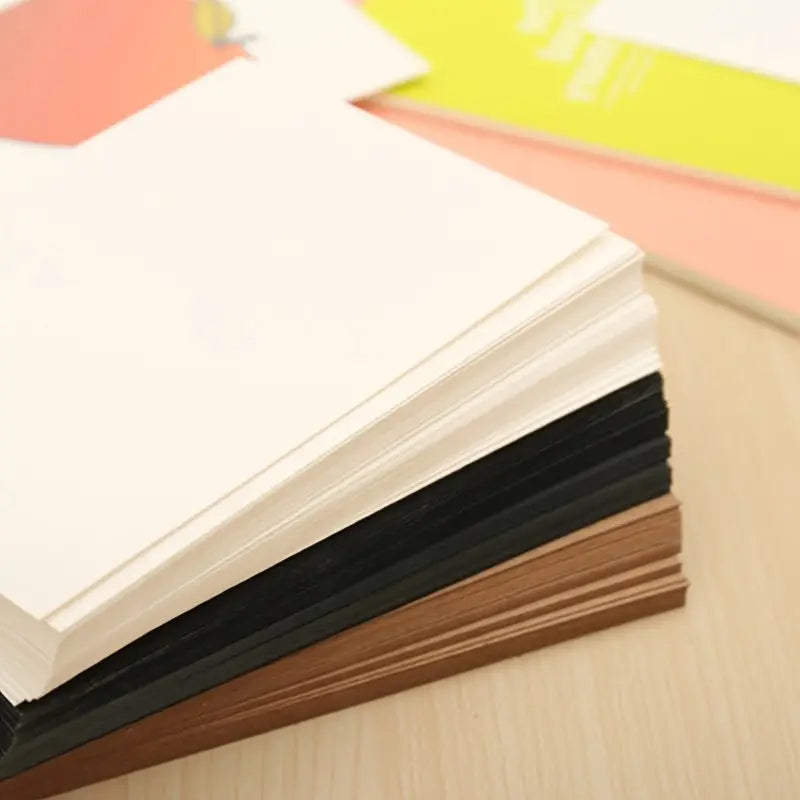 50 Pcs Vintage Blank Kraft Card Sheets