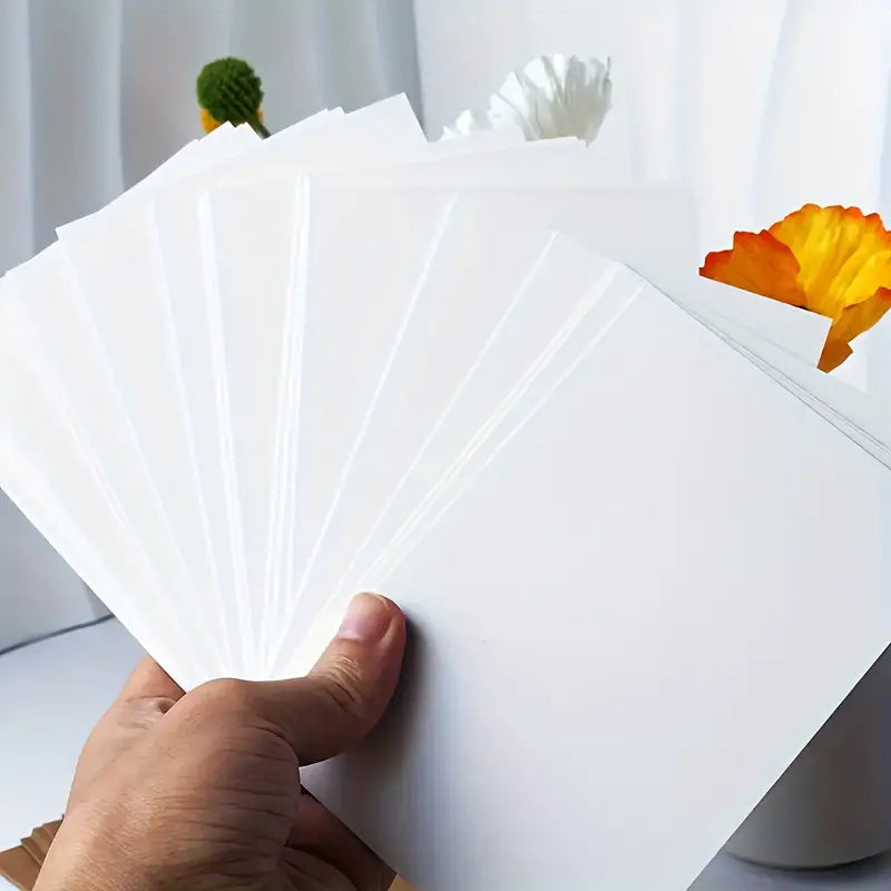 50 Pcs Vintage Blank Kraft Card Sheets