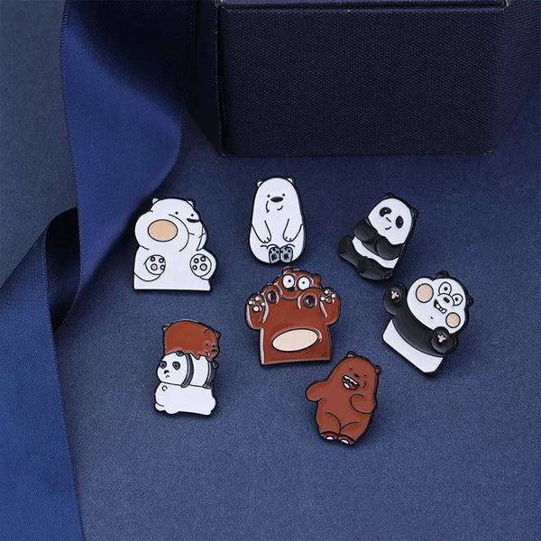 'We Bare Bears' Baby Bears Enamel Pins