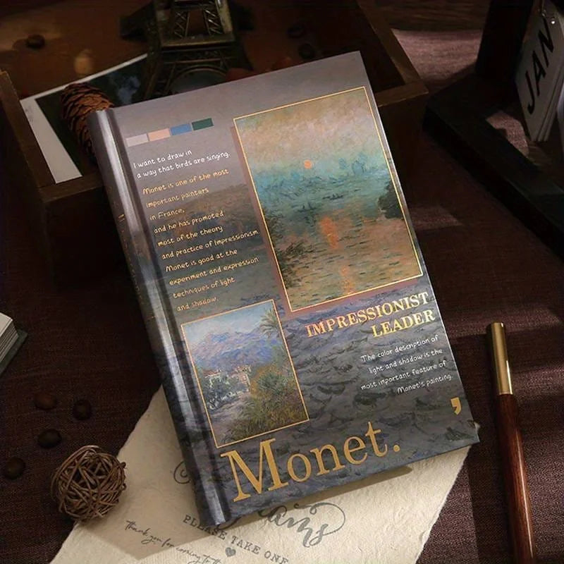 Monet Retro Oil Pianting Journal