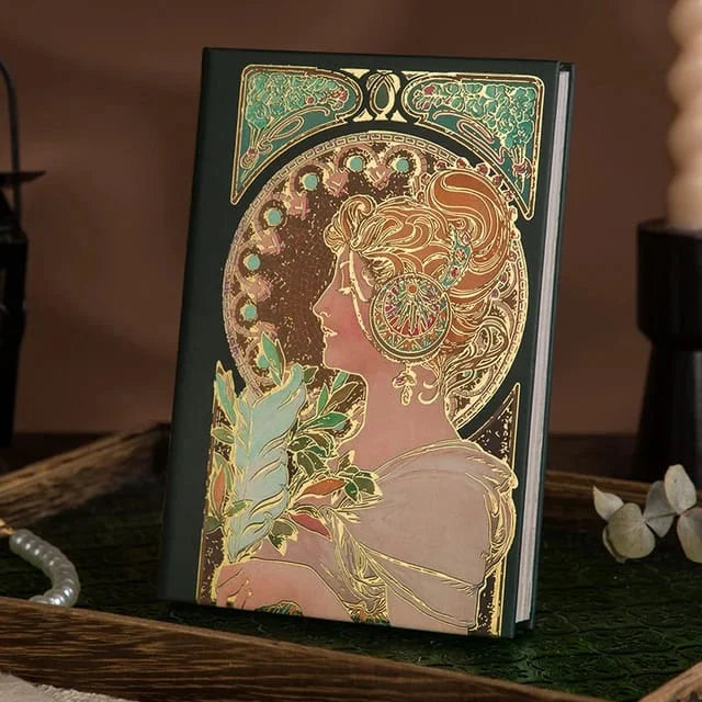 Great Mucha & Love Poems Theme Notebook And Journal