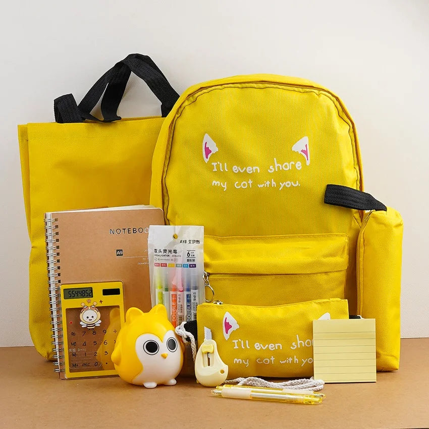 Yellow Theme Gift Stationery Bundle With Lamp