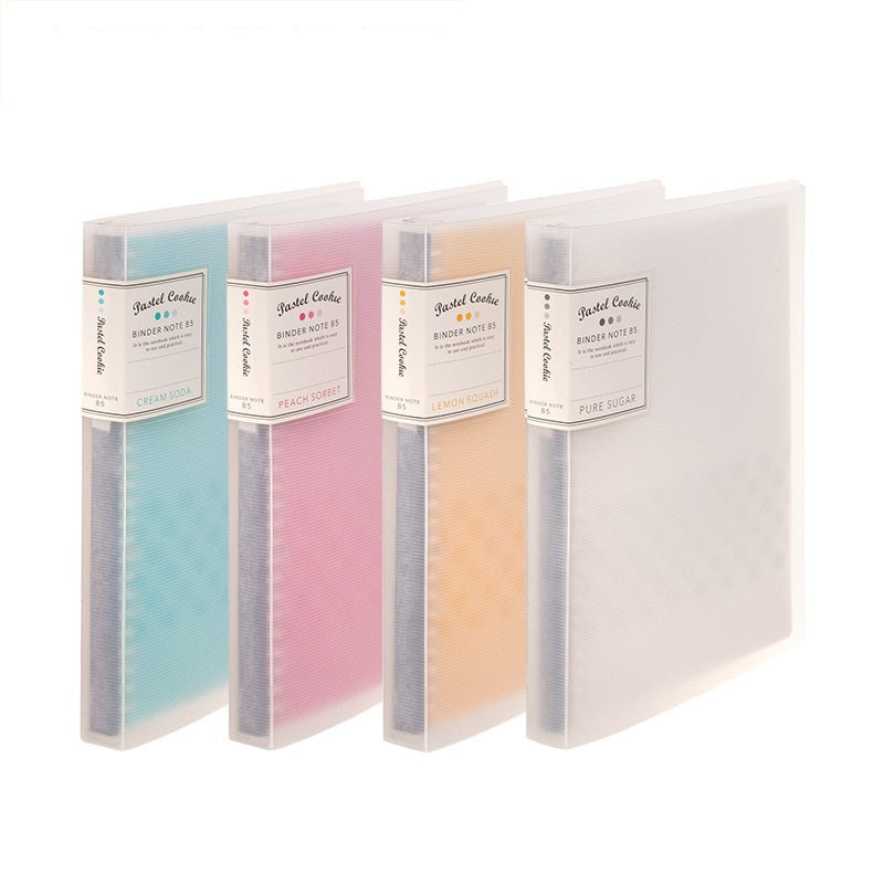 Traslucent Cover Pastel Color Binder