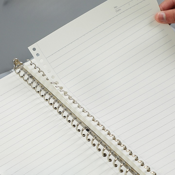 Transparent Hard Cover Loose Leaf Notebook