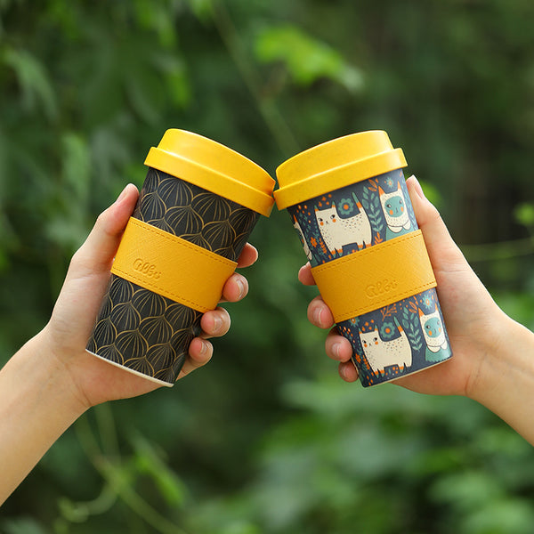 Bamboo Fiber Portable Tea and Coffee Cup - Rose