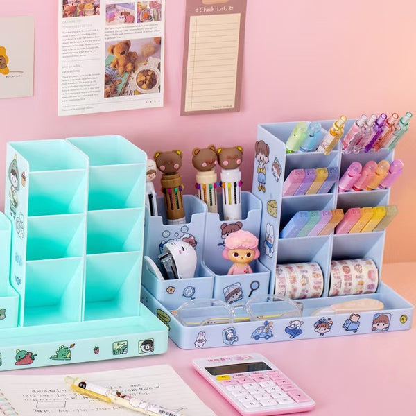 Multifunctional Desktop Storage Pen and Stationery Organizer