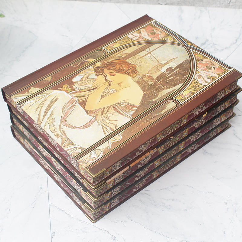 Mucha Inspired Large Sketchbook and Scrapbook