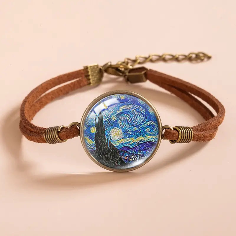 Van Gogh Leather Bracelet