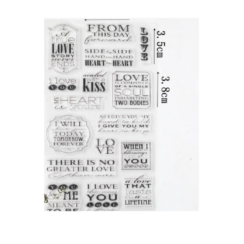 Transparent Pealable Silicon Stamp Sheets