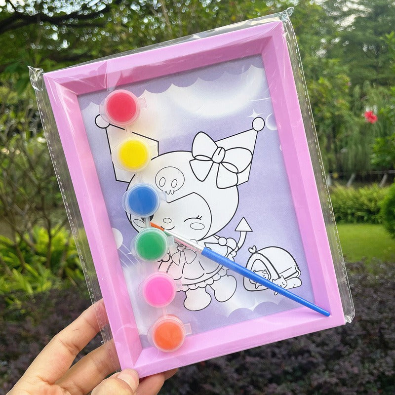 DIY Sanrio Series Plastic Painting Frame