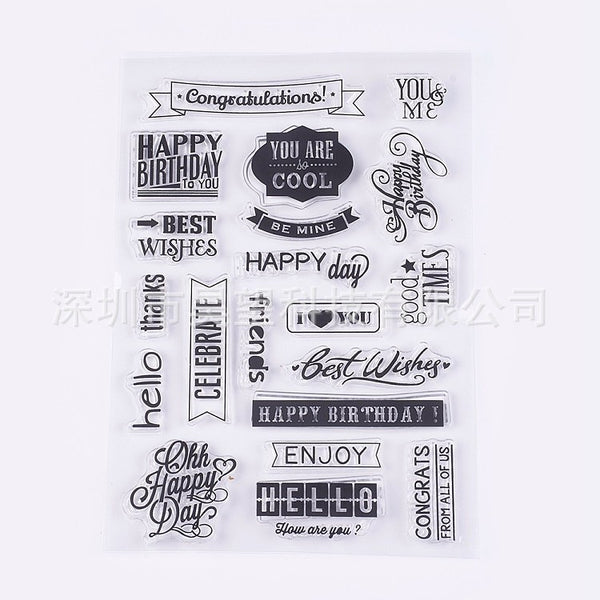 Transparent Pealable Silicon Stamp Sheets