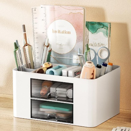 Multiple Compartments Stationery & Desk Organizer