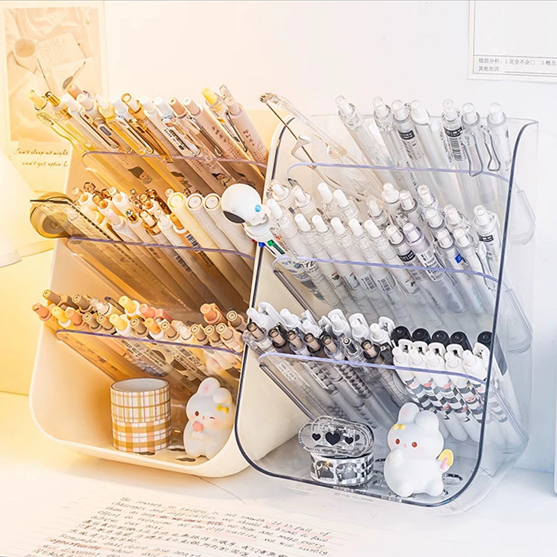 Acrylic Transparent Desk Pen Holder