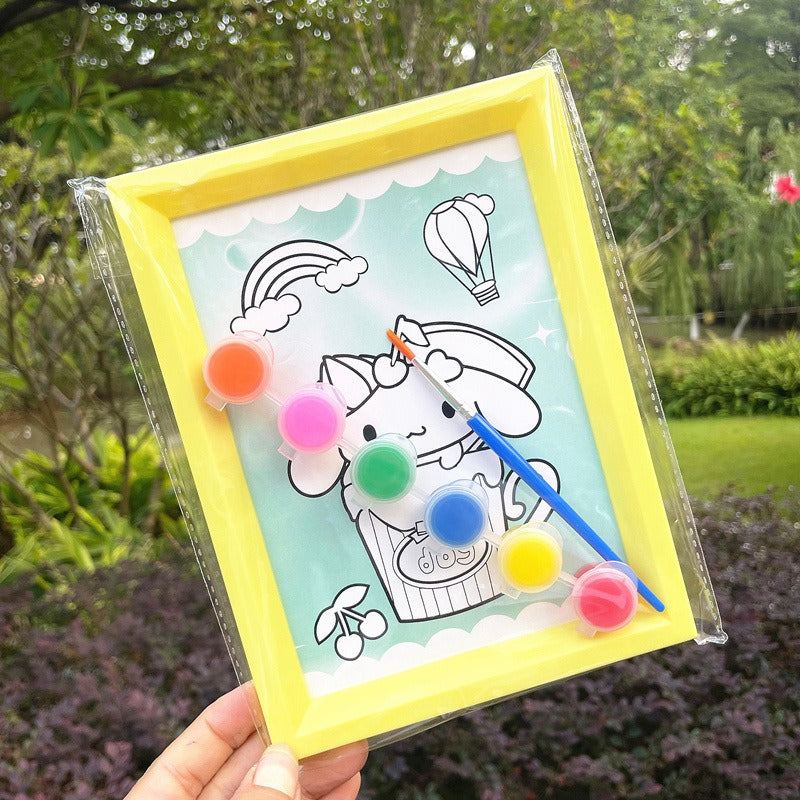 DIY Sanrio Series Plastic Painting Frame