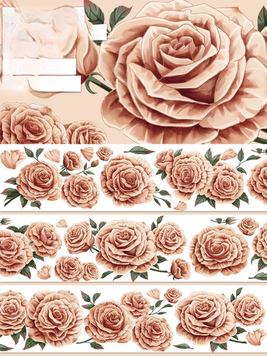 Aesthetic Flower Design Washi Tape