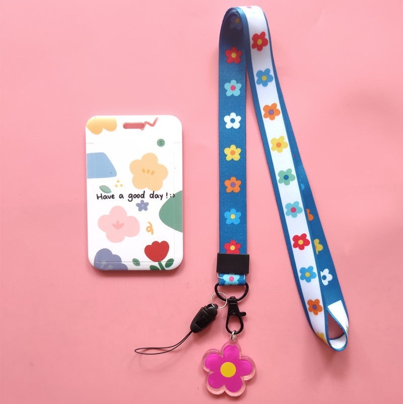 Multipurpose Student ID Card Holder - Floral Series