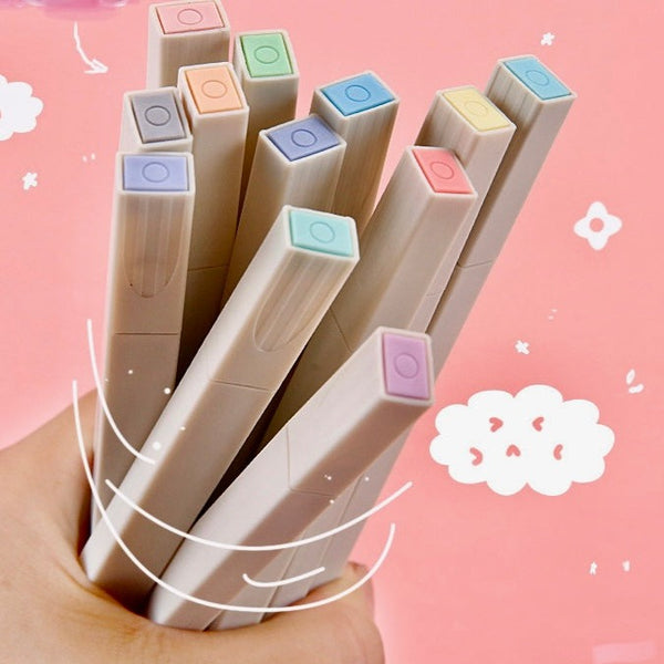 Pastel Color Highlighter Marker Pens
